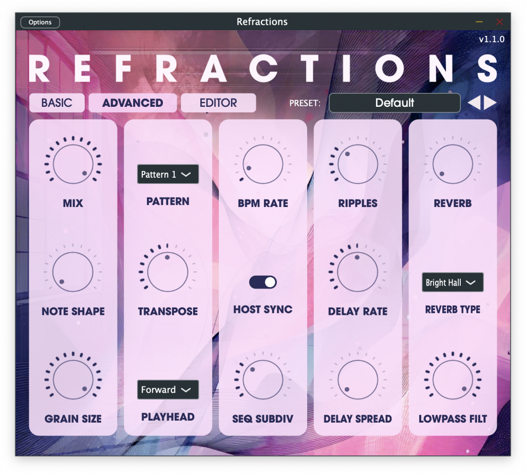 The advanced Tab for Refractions